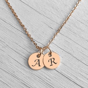 initial necklace gold