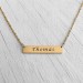 Bar Necklace Gold