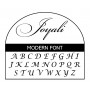 Modern font for Initial Pendant