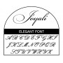 Elegant font for Initial Pendant