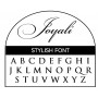 Stylish font for Initial Pendant