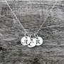 initial necklace sterling silver